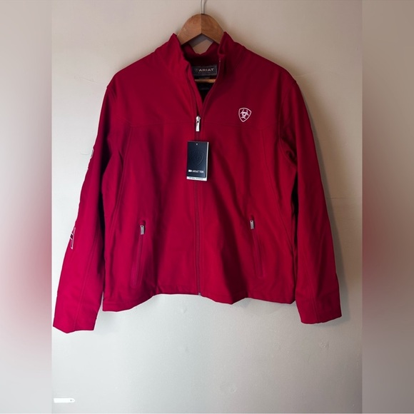 NWT Ariat Tek Classic Team Softshell Mexico Jacket Red Sizes S Western Cowgirl - Picture 3 of 10